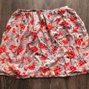 〔vintage floral skirt〕